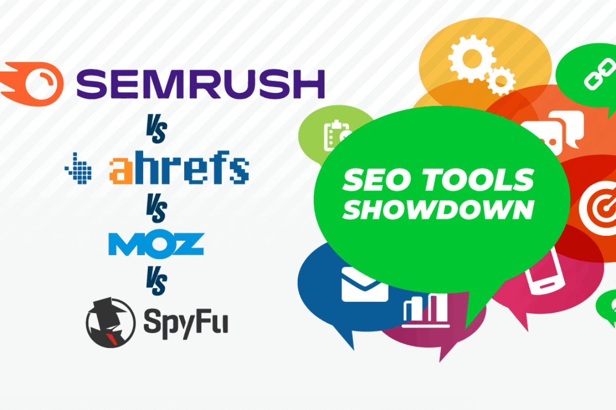 Comparison of Ahrefs, SpyFu, and SEMrush SEO tools showing features, pricing, and benefits for digital marketing and keyword research