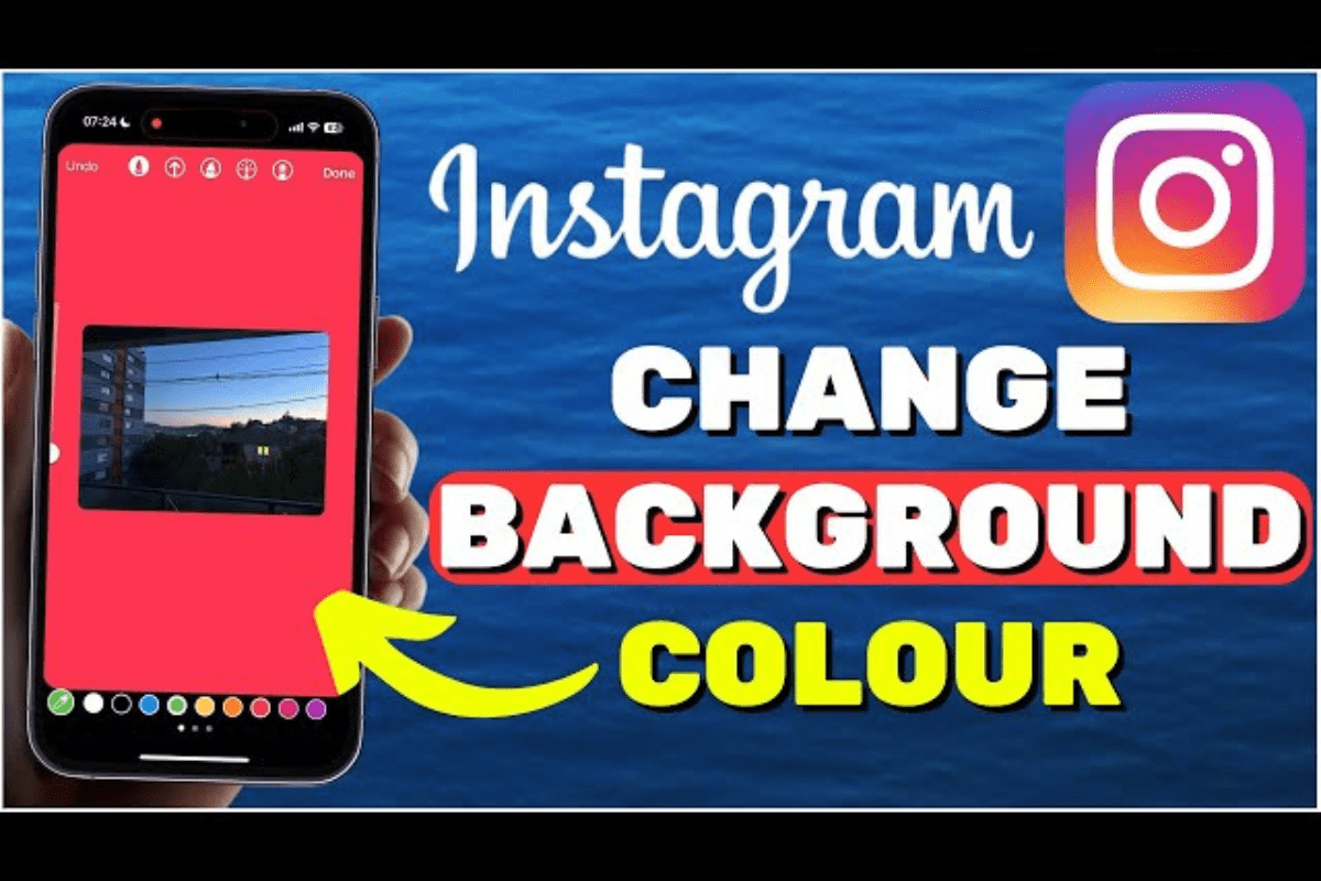 How to change background color on Instagram story using built-in tools