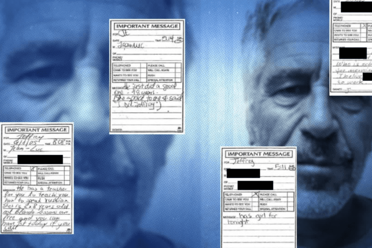 Jeffrey Epstein case courtroom concept image