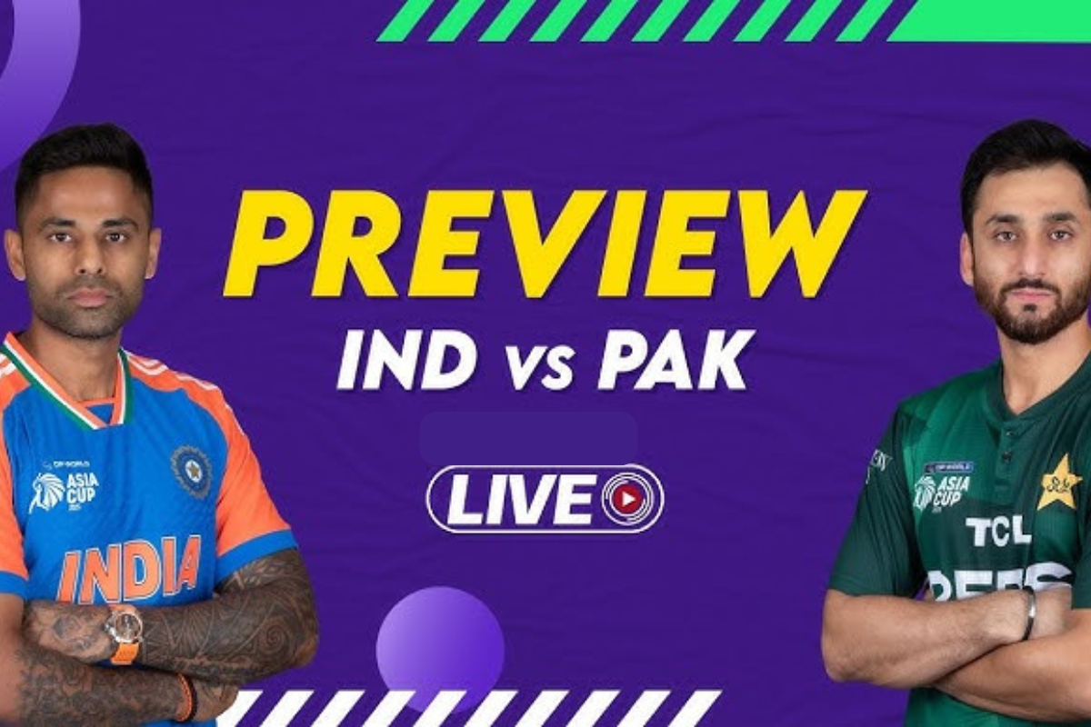 India and Pakistan players during T20 World Cup match