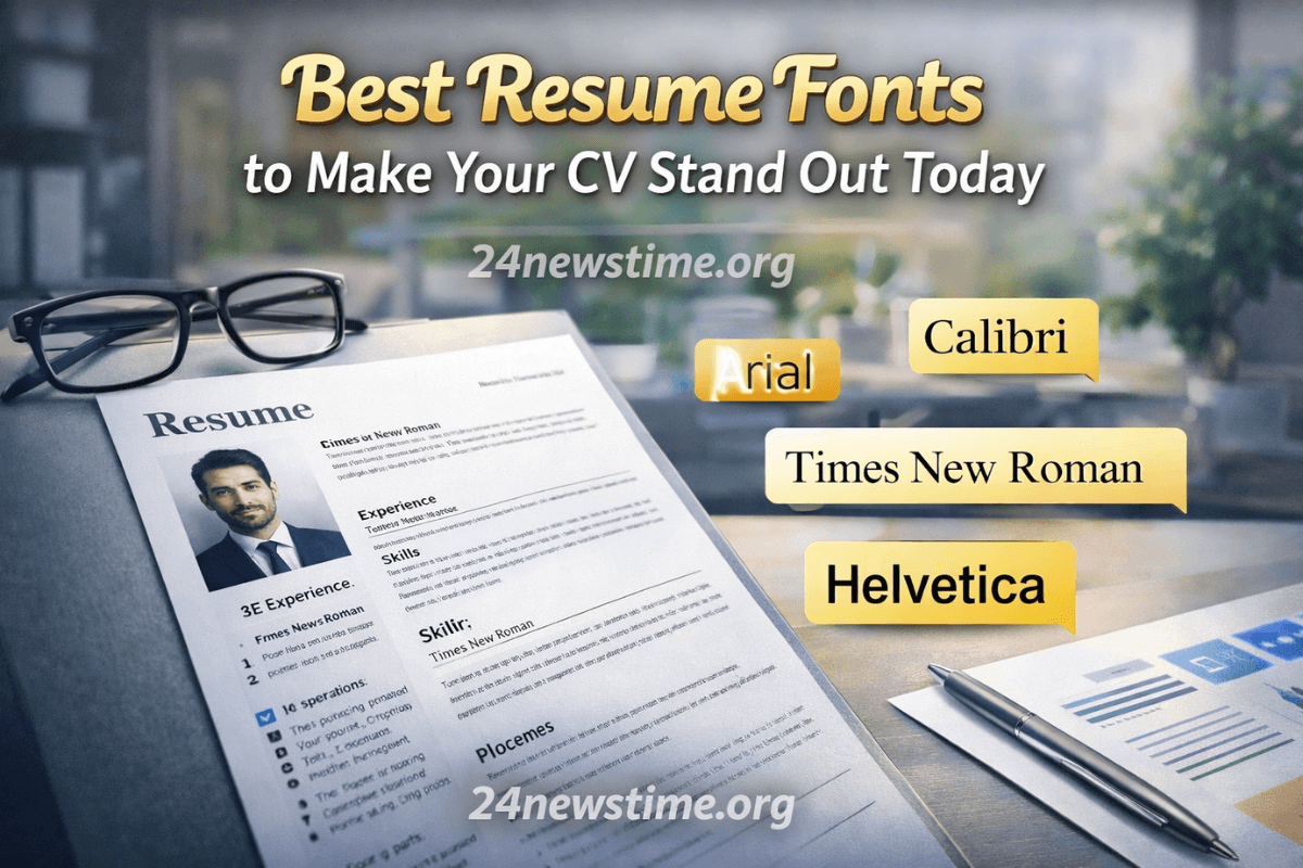 Professional resume layout with clean and modern fonts