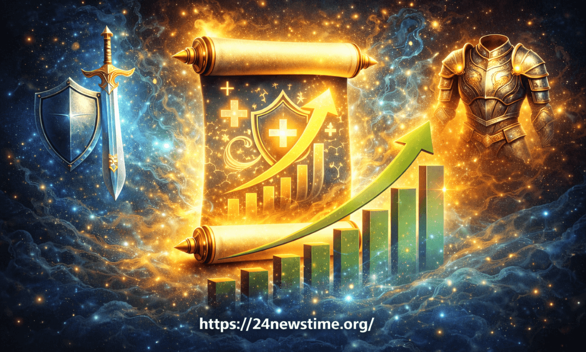 Blessed upgrade scroll glowing with magical upgrade effect