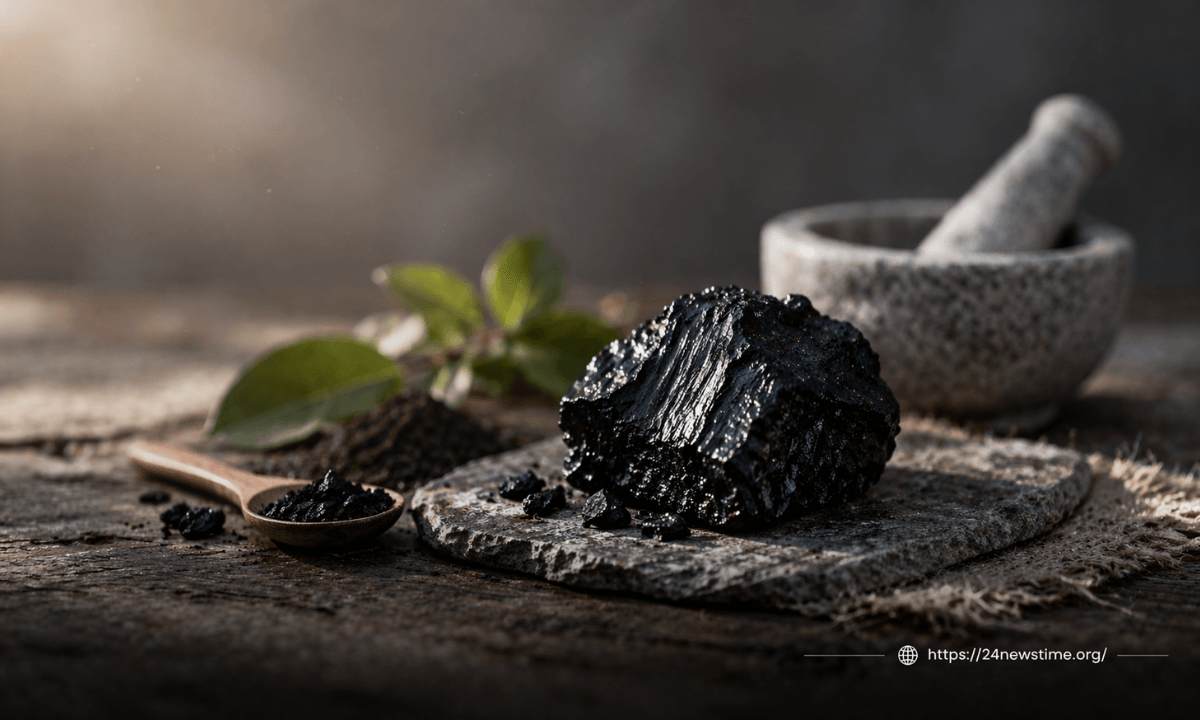 Siladzit natural substance in raw form for health benefits