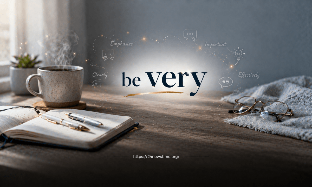 be very phrase concept showing emphasis in communication