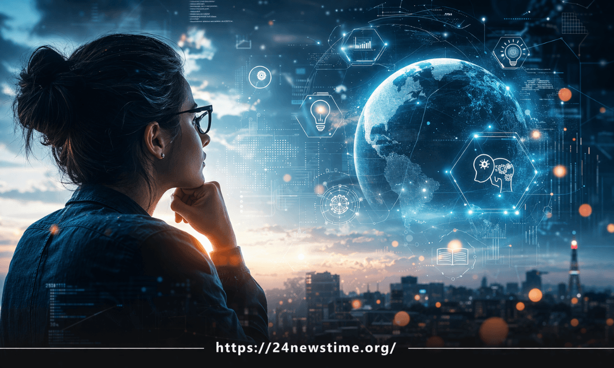 Edivawer concept illustration showing creative and thoughtful thinking